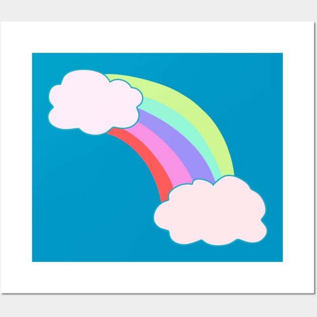 Rainbow Clouds Wall Art by saradaboru